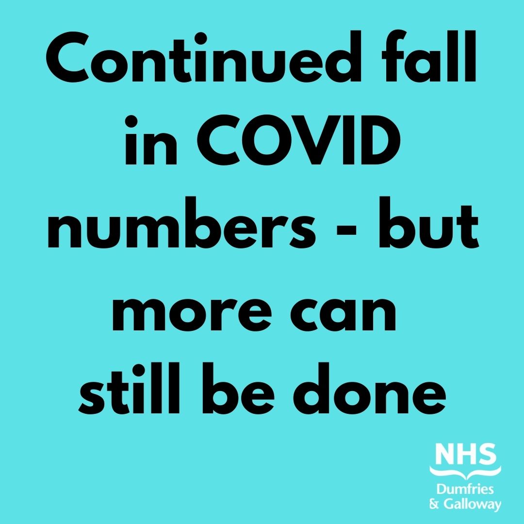 Sustained Fall Continued fall in COVID cases – NHS Dumfries & Galloway